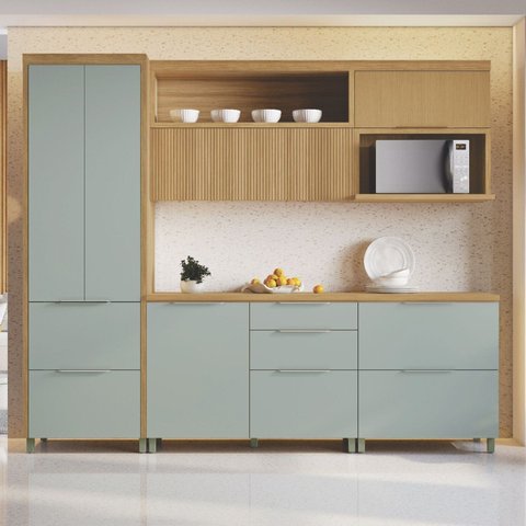 Cozinha 5 Peças 6 Portas 6 Gavetas Marquesa 100% Mdf