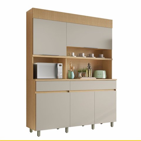 Cozinha Realeza 5 Portas 2 Gavetas 160cm 100 Mdf Nesher