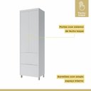 Ver imagem 7 de Cozinha 5 Peças 6 Portas 6 Gavetas Marquesa 100% MDF Branco/Marrome
