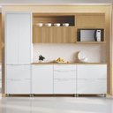 Ver imagem 1 de Cozinha 5 Peças 6 Portas 6 Gavetas Marquesa 100% MDF Branco/Marrome