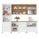 Ver imagem 6 de Cozinha 5 Peças 6 Portas 6 Gavetas Marquesa 100% MDF Branco/Marrome