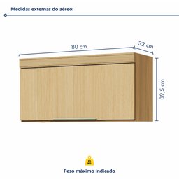 Cozinha 7 Peças 7 Portas 7 Gavetas Marquesa 100% Mdf - 19
