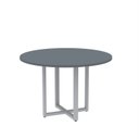 Ver imagem 1 de Mesa de Reunião Redonda 100cm MRR1100P25TUB Cinza