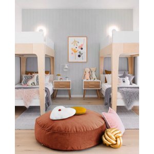Futton Turco Redondo Veludo Paris Ø70cm Terracota
