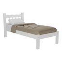 Ver imagem 1 de Cama Solteiro Madeira Maciça Para Colchão 78/88 X 188Cm Madri Multimóveis Vcr4141 Branco Branco