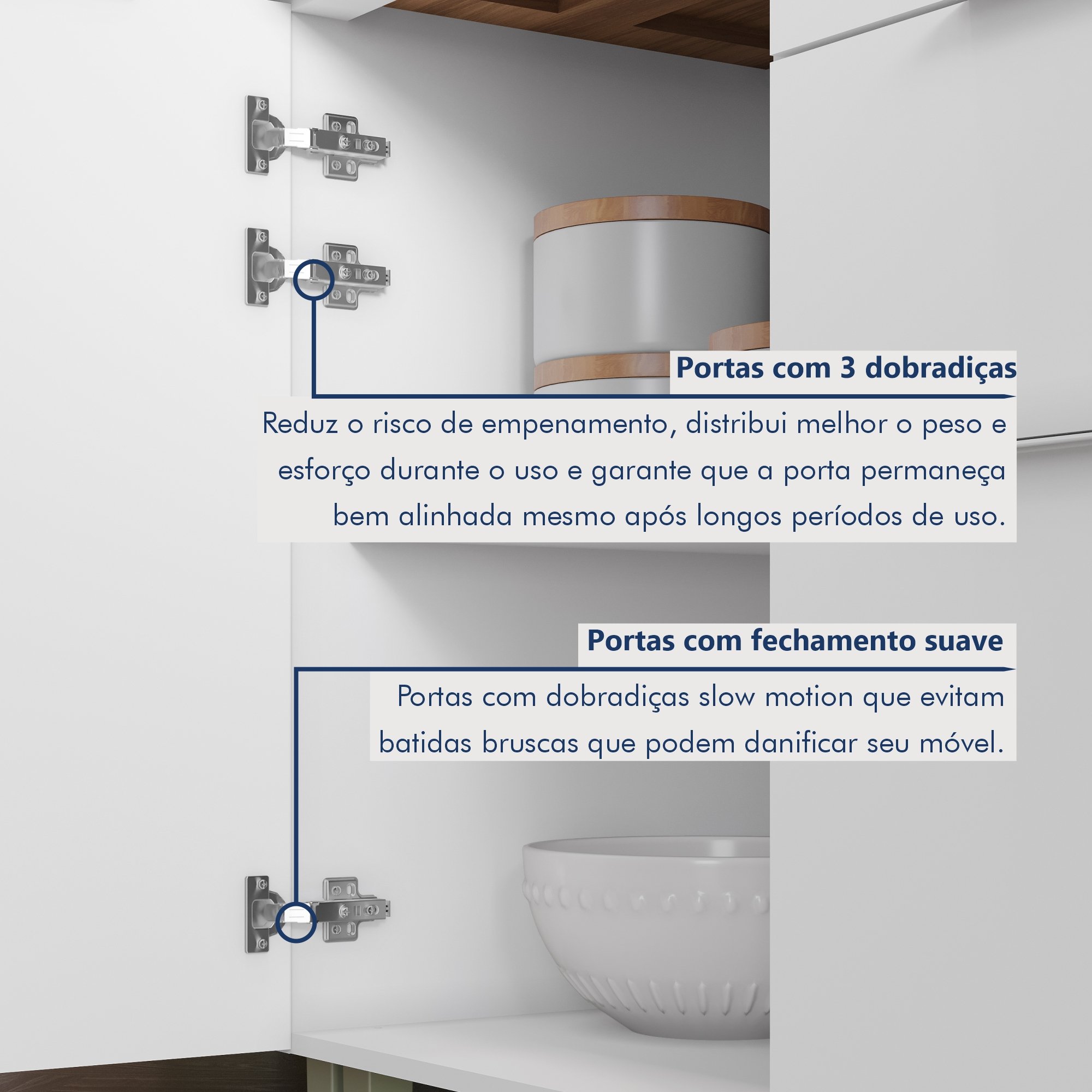 Cozinha 7 Peças 7 Portas 7 Gavetas Marquesa 100% Mdf - 12