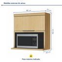 Ver imagem 4 de Cozinha 7 Peças 7 Portas 7 Gavetas Marquesa 100% MDF Branco/Nature