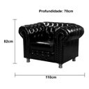 Ver imagem 3 de Poltrona Chesterfield Vittório - Via Encanto:Preto