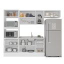 Ver imagem 5 de Cozinha Completa 4 Peças Torre Quente Aéreo 3 Portas Balcão 2 Gavetas 3 Portas e Basculante