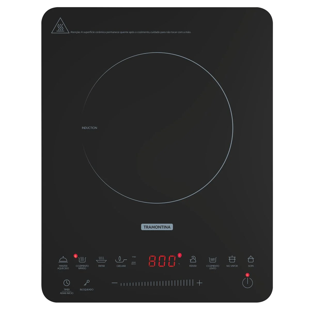 Cooktop Portátil 220v Tramontina Slim Touch Ei 30 com 1 Área de Aquecimento 94714132