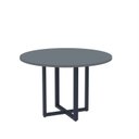 Ver imagem 1 de Mesa de Reunião Redonda 100cm MRR1100P25TUB Cinza/Grafito/Azul Delrei
