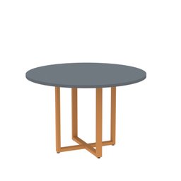 Mesa de Reunião Redonda 100cm Mrr1100p25tub - 2