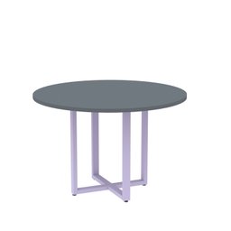 Mesa de Reunião Redonda 100cm Mrr1100p25tub - 2