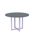 Ver imagem 1 de Mesa de Reunião Redonda 100cm MRR1100P25TUB Cinza/Grafito/Lilas