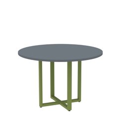 Mesa de Reunião Redonda 100cm Mrr1100p25tub - 2