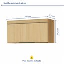 Ver imagem 5 de Armário 1 Porta Basculante Marquesa 80cm 100% MDF Marrom/Nature
