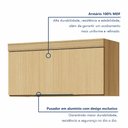 Ver imagem 3 de Armário 1 Porta Basculante Marquesa 80cm 100% MDF Marrom/Nature