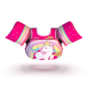 Boia Infantil com Colete Salva Vidas Unicórnio Nash