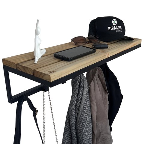 Cabideiro Strassis Design Sd-5013 Preto