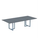 Ver imagem 1 de Mesa de Reunião Retangular 200x90cm MR2000P25TUB Cinza/Grafito/Azul Dali