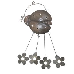 Sino Dos Ventos Flores Joaninha Kit 3 Unidades Jardim Varanda Quintal Relaxante Enfeite Decoraçao Br - 3