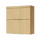 Ver imagem 3 de Armário 2 Portas Basculante Marquesa 80cm 100% MDF Marrom/Nature