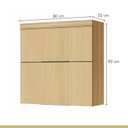 Ver imagem 6 de Armário 2 Portas Basculante Marquesa 80cm 100% Mdf