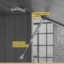 Ver imagem 4 de Armário 2 Portas Basculante Marquesa 80cm 100% MDF Marrom/Nature