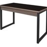 Escrivaninha Mesa Escritório Industrial 120cm com Tampo de Vidro - 3