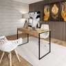 Mesa de Escritório Mel Office 90cm Estilo Industrial AJL STORE Mesa home officer - 2
