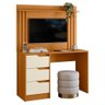 Escrivaninha com Painel Doble Cinamomo/off White para Tv até 42" - Móveis Albatroz - 1