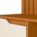 Ver imagem 3 de Escrivaninha com Painel Doble Cinamomo/off White para Tv até 42" - Móveis Albatroz