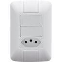 Ver imagem 1 de Conjunto 4x2 Con 2 Interruptores Sencillos 6 a 250 V Y 1 Tomacorriente 2P+T 20 a 250 V Tramontina