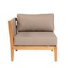 Sofa Modulo Canto Direito Cannes Cor Fendi Base Mel - 72474 - 2