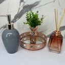 Ver imagem 4 de Bandeja de Metal + Difusor de Vidro + Porta Sabonete + Vaso