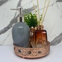 Ver imagem 3 de Bandeja de Metal + Difusor de Vidro + Porta Sabonete + Vaso