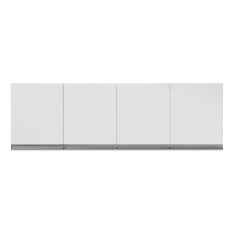 Armário Aéreo P/cozinha Andreia 160cm 4 Portas Branco Ajl Móveis