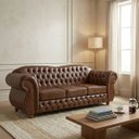 Ver imagem 2 de Sofá Chesterfield Merlô Courano:Whisky