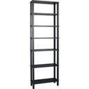 Ver imagem 1 de Estante Livros Preta 7 Prateleiras Pretas Evolukit