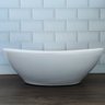 Cuba Oval De Sobrepor Branca Pia Para Banheiro Lavabo Cerâmica Eco Metais - 2
