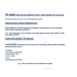 Motor Servo Eletronico pra Todas As Maquians de Costura 600w - 11