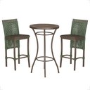 Ver imagem 1 de Mesa Bistrô e 2 Banquetas Roma Marrom Corda Náutica Estofado 9 Trama Original