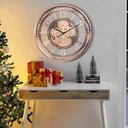 Ver imagem 3 de Relógio de Parede 3d Industrial Cobre Bronze Robusto 53cm