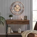 Ver imagem 6 de Relógio de Parede 3d Industrial Cobre Bronze Robusto 53cm