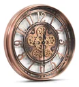 Ver imagem 1 de Relógio de Parede 3d Industrial Cobre Bronze Robusto 53cm