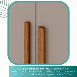 Guarda-roupa Casal 100% Mdf 6 Portas 4 Gavetas Grécia - Mais Móveis Cor Cinamomo/off-white - 7