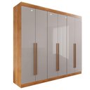 Ver imagem 2 de Guarda-roupa Casal 100% Mdf 6 Portas 4 Gavetas Grécia - Mais Móveis Cor Cinamomo/off-white