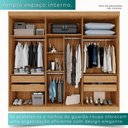 Ver imagem 4 de Guarda-roupa Casal 100% Mdf 6 Portas 4 Gavetas Grécia - Mais Móveis Cor Cinamomo/off-white