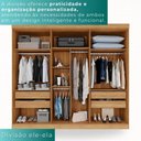 Ver imagem 5 de Guarda-roupa Casal 100% Mdf 6 Portas 4 Gavetas Grécia - Mais Móveis Cor Cinamomo/off-white