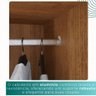 Guarda-roupa Casal 100% Mdf 6 Portas 4 Gavetas Grécia - Mais Móveis Cor Cinamomo/off-white - 9
